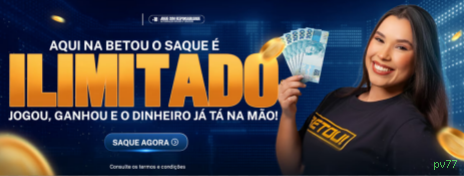 Bônus boas-vindas pv77 R$100